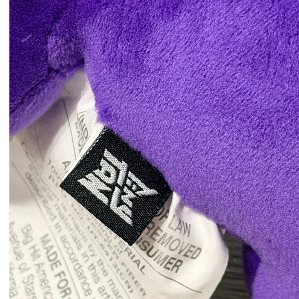 BTS TinyTAN Purple Whale Plush Stuffed Animal Big Hit Entertainment K-Pop ARMY